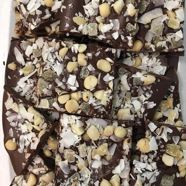 Handmade Artisan Chocolate Bark from Little Cahaba Chocolates Leeds Alabama